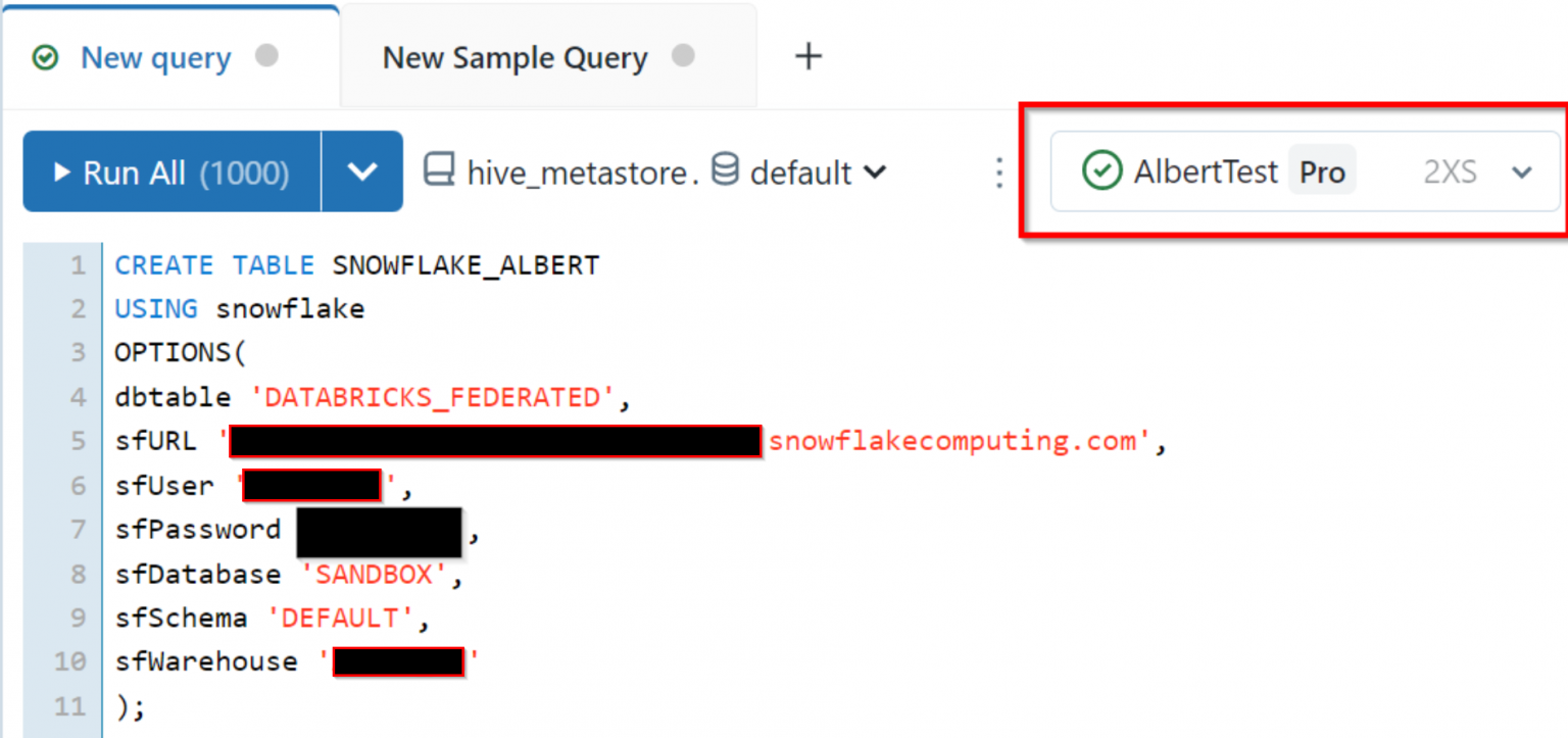 Databricks query federation with Snowflake. Easy and Fast! - Albert Nogués