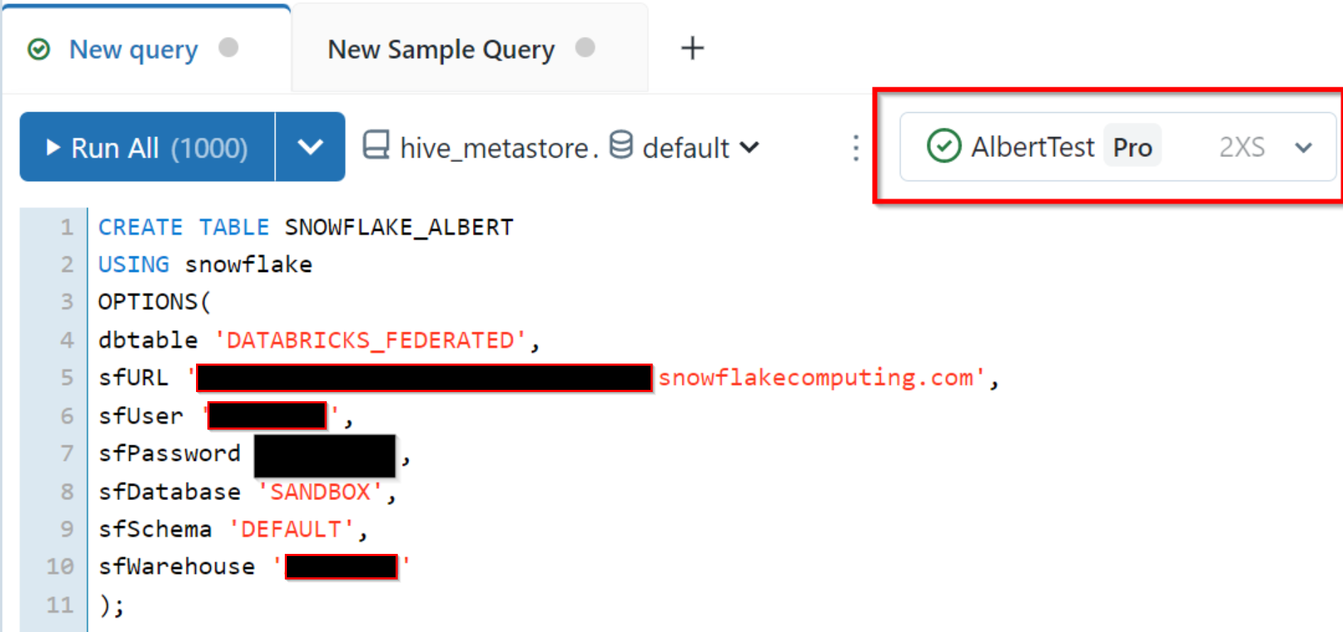 Databricks query federation with Snowflake. Easy and Fast! - Albert Nogués